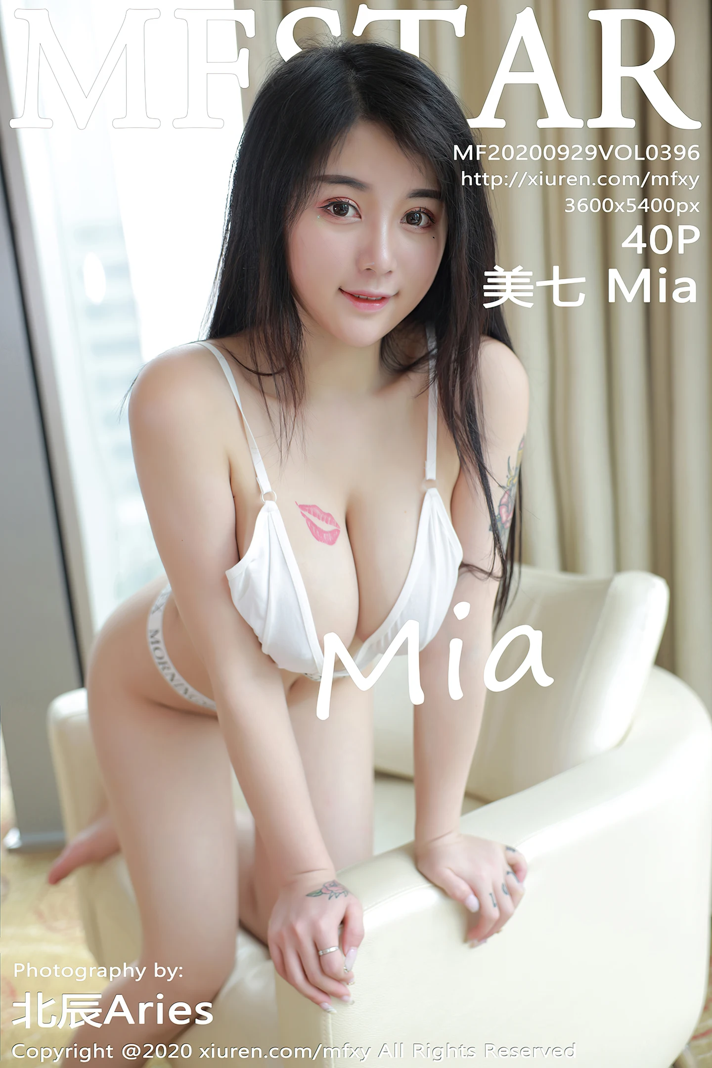 [MFStar模范学院]Vol.396_嫩模美七Mia私房性感白色内衣秀丰腴身材热辣诱惑写真40P-秀人网 - XiuRen.Pro